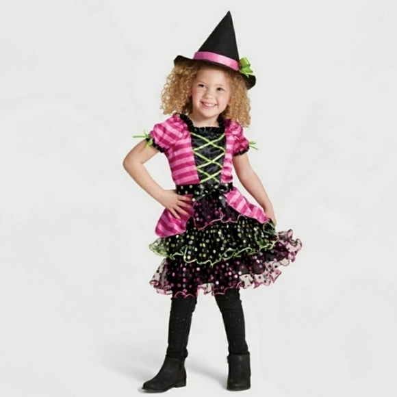Hyde and Eek Boutique Other - NWT Whimsy Witch Halloween Costume 18-24 Months Good Sweet Pink Black Dress Up